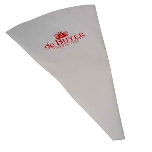 de Buyer - Spritzbeutel aus wiederverwendbarer Baumwolle - Laenge 35 cm - 4856.35N, Weiss