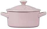 Le Creuset Stoneware Mini Round Cocotte with Flower