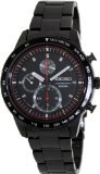 Seiko Chronograph Black Dial Titanium Carbon Coated Mens Watch SNDD89