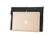 men woman pu leather multifunction office documents bags A4 paper file pouch envelope bag conference, Black, 13.8