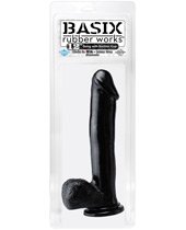 Basix Rubber Works – Huge 12 Inch Dong with Suction Cup, Black, Health Care Stuffs