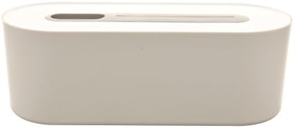 Sincco Multi-function Power Cord Wire Storage Box, Desktop Plug Board Charging Data Line Finishing Box (Brown)