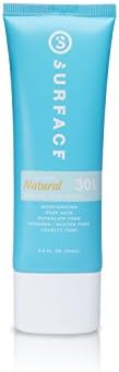 Surface Natural Mineral Sunscreen Lotion | SPF 30 Certified All Natural Sunblock | Parabens, Phthalate, and Gluten Free Sun Cream | Water Resistant Sun Protection