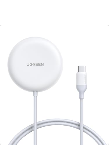 UGREEN Zapix Qi2 25W Certified iPhone MagSafe Wireless Charger Compatible with iPhone 17 16 15 14 13 12 Air Plus Pro MAX, Magnetic Charger Fast Charging with 1.5M Long Cable (White)