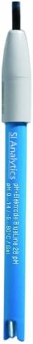 SI Analytics 285129266 BlueLine pH Combination Electrode with BNC Connector, Type 26 pH