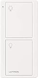 Lutron On/Off Switching Pico Remote for Caseta Smart Home Switch | PJ2-2B-GWH-L01 | White