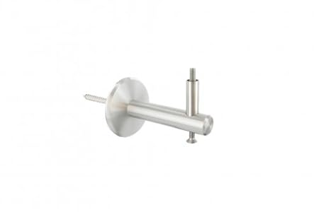 Handlaufhalter zur Wandbefestigung mit verschraubter Ronde 70 x 5mm, mit M6 Senkkopfschraube, inkl. M8x80mm Stockschraube