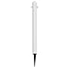 Mr. Chain Deluxe Ground Pole, White, 2.5-Inch Diameter x 35-Inch Height, Pack of 6 (95401-6)