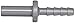 John Guest - PI251208S Acetal Copolymer Barbed Tube Fitting, Stem, 3/8