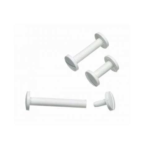 12 x Plastic Binding Screws to Hold swatches and Files, Size: 5mm Height, Direct Bazaar