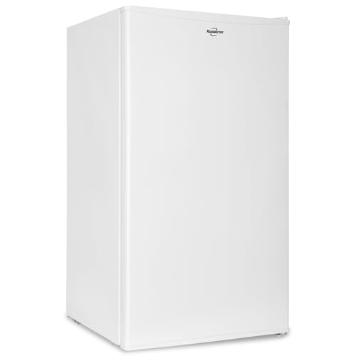 Koolatron Refrigerator - Mini Fridge With Freezer For Kitchen, Bedroom, office, Dorms, Cool Storage For Wine, Beverages, Compact Free Standing, Neveras Pequeñpara, 3.2 Cubic Feet Capacity, White