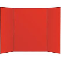 Office Depot 80% Recycled Tri-Fold Corrugate Display Board, 36in. x 48in., Red, 26993