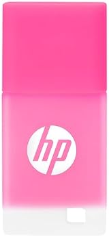 HP v168 64GB USB 2.0 Flash Drive Power Pink Rubber Body Cap view 2