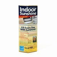 Indoor sunshine: single 25-watt spiral bulb