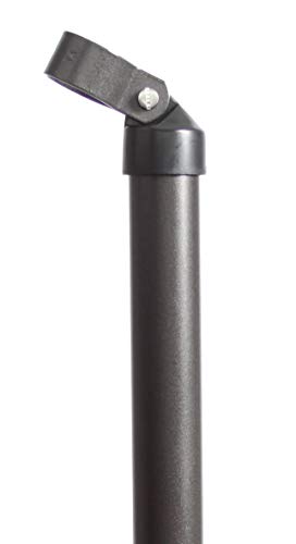 Alberts 623067 Phosphatée Zinc, Anthracite métallisé plastifiée | Longueur 1500 mm | Ø Jambes de Force Colliers 34 mm Poteau, Länge: 1500 mm, Schellen-Ø: 34 mm