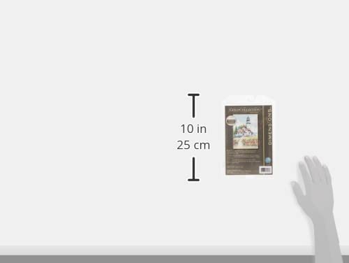 Dimensions Gold Collection Counted Cross Stitch Kit, Scenic Lighthouse, 18 Count White Aida, 5'' x 7''