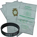 4 Kirby Allergen Micron Magic Universal F Style Turn Style Vacuum Bags & 1 Belt