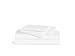 Brooklinen Luxury Sateen 4 Piece Sheet Set - 100% Cotton Bed Sheets, Soft & Durable Piece King Size Sheets Set in White, Oeko-TEX Certified Bedding Set, 1 Fitted Sheet, 1 Flat Sheet, 2 Pillowcases