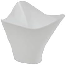 81887 50pcs. Triangle White Plastic Mini Disposable Cup/Plastic Cup, Dia. 7,3x5,4cm