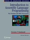 Introduction to Assembly Language Programming : For Pentium and RISC Processors, Dandamudi, Sivarama P., 144191921X