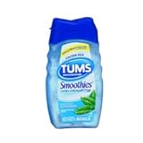 Tums Smoothies Antacid Calcium Supplement Peppermint - 60 Chewable Tablets, 2 Pack