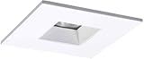 Halo Recessed TLS408WHWB 4-Inch LED Trim Square with Solite Regressed Lens and White Baffle-White Ring