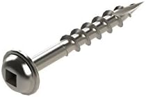 Impakt Tools 125CWH-200, #8 x 1-1/4 Inch Coarse Pocket Hole Screws with Washer Head, DIY Screws, 200 Count