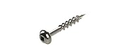 Impakt Tools 125CWH-1000, #8 x 1-1/4 Inch Coarse Pocket Hole Screws with Washer Head, DIY Screws, 1000 Count