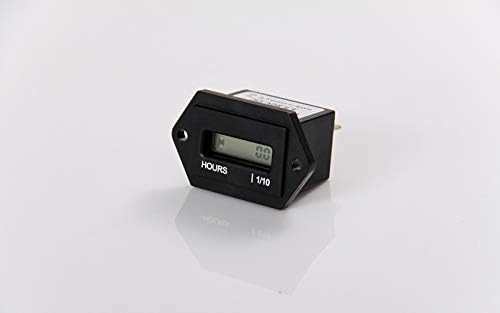 DC 12V Hour Meter (24v and 48v) Suitable for Diesel & Gas Engine, ATV, mx,mtd, Boat, Dirtbike, Mower, Golf cart, Forklift, RV (LCD2)