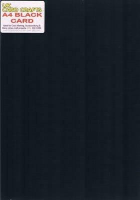 A4 Black Card 250gsm X 5 Sheets - UKCC0285