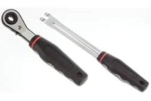 OEREAM K Tool International 70130 Truck Air Brake Automatic Slack Adjuster Set, Fork End Release Design Tool, 5/16 Inch Offset Square Reversible Wrench, EZ Grip Handle