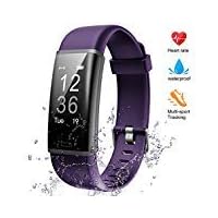 Lintelek Fitness Tracker Heart Rate Monitor, Activity Tracker, Pedometer Watch with Connected GPS, Waterproof Calorie Counter, 14 Sports Modes Step Tracker for Women, Men, Kids and Gift