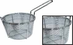 Click Here to See More Images Winco Steel Round Wire Fry Basket, 8-Inch by Winco