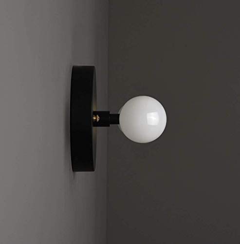 Handmade in U.S.A. Black and Brass Mid Century Modern Bathroom Vanity Sconce Two Light Mid Century Wall Sconce