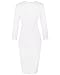 OUGES Womens V-Neck Knee Length Ruched Sheath Dress