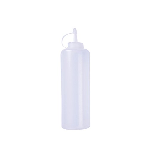 Neaer 2 Pcs Plastic Squeeze Bottle Condiment Dispenser Sauce Vinegar Oil Ketchup Cruet White Capacity Kitchen Essential Tool - Thumbnail 2