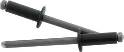 3/16" Small Head Multi-Grip Aluminum Steel Mandrel Pop Rivets 50ct (Black)