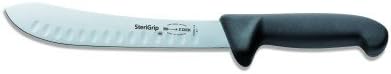 F. Dick Sterigrip 8.5" Blade Butcher Knife With Hollow Edge - German Made - Antimicrobial Handle - Model 8638521K