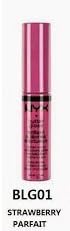 NYX Butter Gloss 8ml. BLG0 Strawberry Parfait