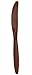 Amscan Big Party Pack Plastic Knives, 8.1 x 3.5, Chocolate Brown
