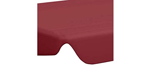 Ersatzdach für Gartenschaukel Weinrot 226x186 cm 270 g/m² Gartenbauten Pavillon-Rahmen Dächer für Pavillions – Bild 7