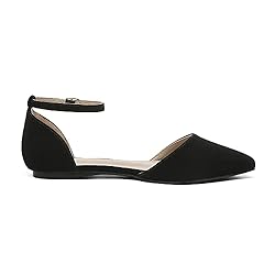 DREAM PAIRS Womens Flapointed-New D'Orsay Ballet
