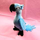 PAPWELL Rio 2 Cartoon Movie Big Plush Bird Toy Blue Cotton 11.8 Inch Original Soft Stuffed Parrot Animal Christmas Birthday Gift for Kids (2)
