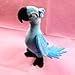 PAPWELL Rio 2 Cartoon Movie Big Plush Bird Toy Blue Cotton 11.8 Inch Original Soft Stuffed Parrot Animal Christmas Birthday Gift for Kids (2)