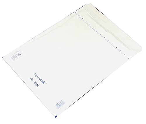 Bubble Lined Self-Seal Enveloper Office Products HK K20 350x470mm/370x480mm 50pcs White/Envelopes and Shipment Accessories/Type-Self-Adhesive Bubble/Kind-HK/Colour-White/Format-K20