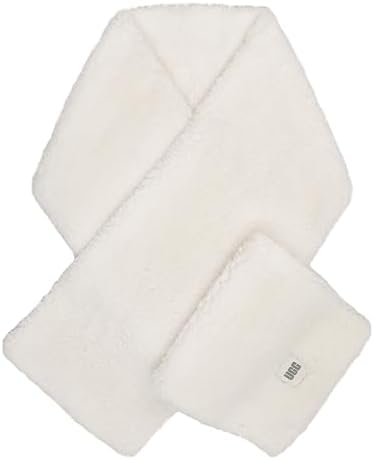UGG Faux Fur Pull Thru Scarf Black One Size at Amazon Women's
