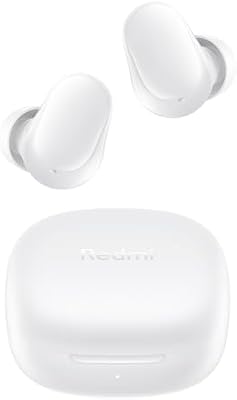 Xiaomi redmi buds 6 play - fones de ouvido sem fio, cancelamento de ruído, leve, até 36 horas de autonomia, bluetooth 5.4, branco (versão es)