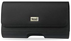 For Samsung Galaxy S8 Black Leather Wallet Pouch Case (Fits W Protector / Thin to Medium Hybrid On) + Zoomazig Stylus