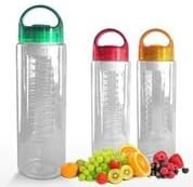 Lucky Lemon Fruit Infused Water Bottle Is a 100% BPA Free, Water Bottle Infuser Has Tritan Plastic, Fruit Infused Bottle Is 26 Oz with Multiple Colors to Choose From.