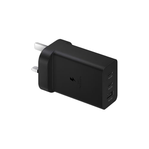 Samsung Galaxy Official 65W Trio Super Fast 2.0 Travel Adapter (without USB-C to C Data Cable), Black - Sold by Quality Value Supplies/FBA